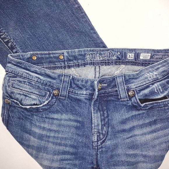 Miss Me 31 Bootcut Blue Jeans JP513384 - Picture 6 of 7